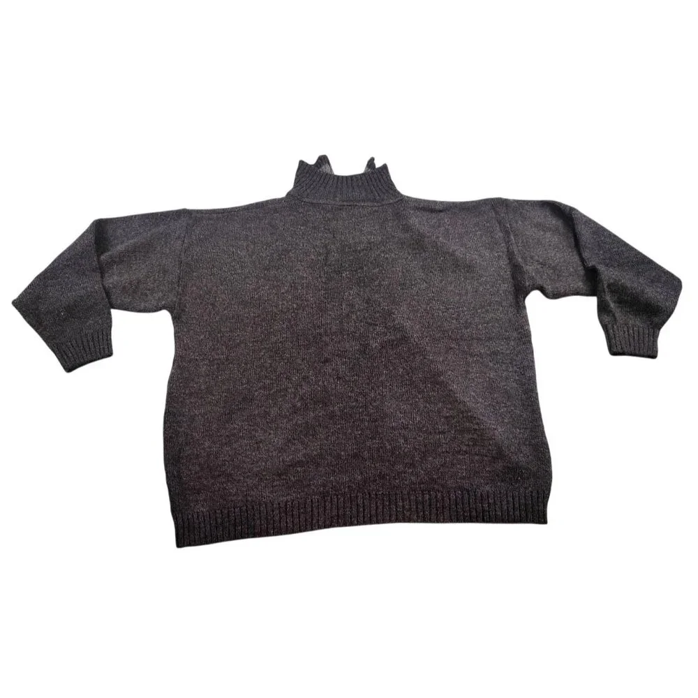 Men's Wool Blend Quarter Zip Made in Italy Sweater